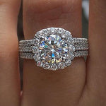 Cubic Zirconia Luxury Engagement Ring