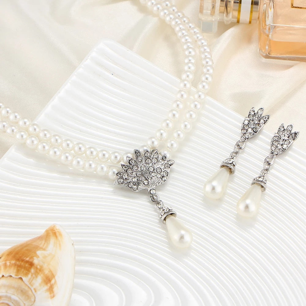 Pearl Bridal Jewelry Set