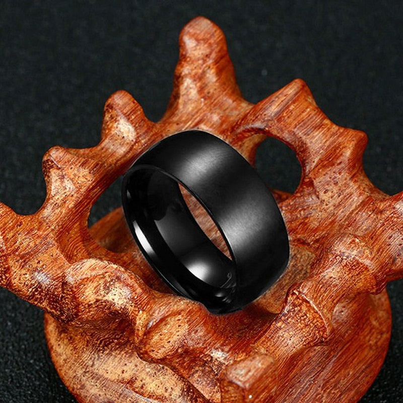 Matte Black Titanium Ring