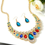Gold Color Water Drop Jewelry Sets