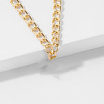 Chunky Thick Lock Chain Necklace