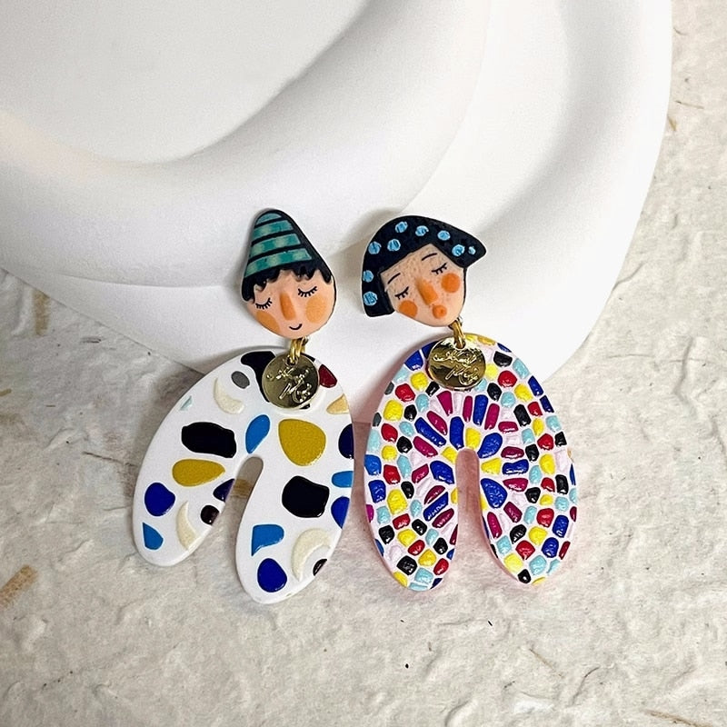 Colourful Dangle Earrings