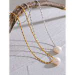 Chic Exquisite Natural Pearl Beads Necklace