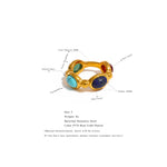 Colorful Agate Stone Ring