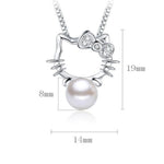 Hello Kitty Diamond Pendant Necklace