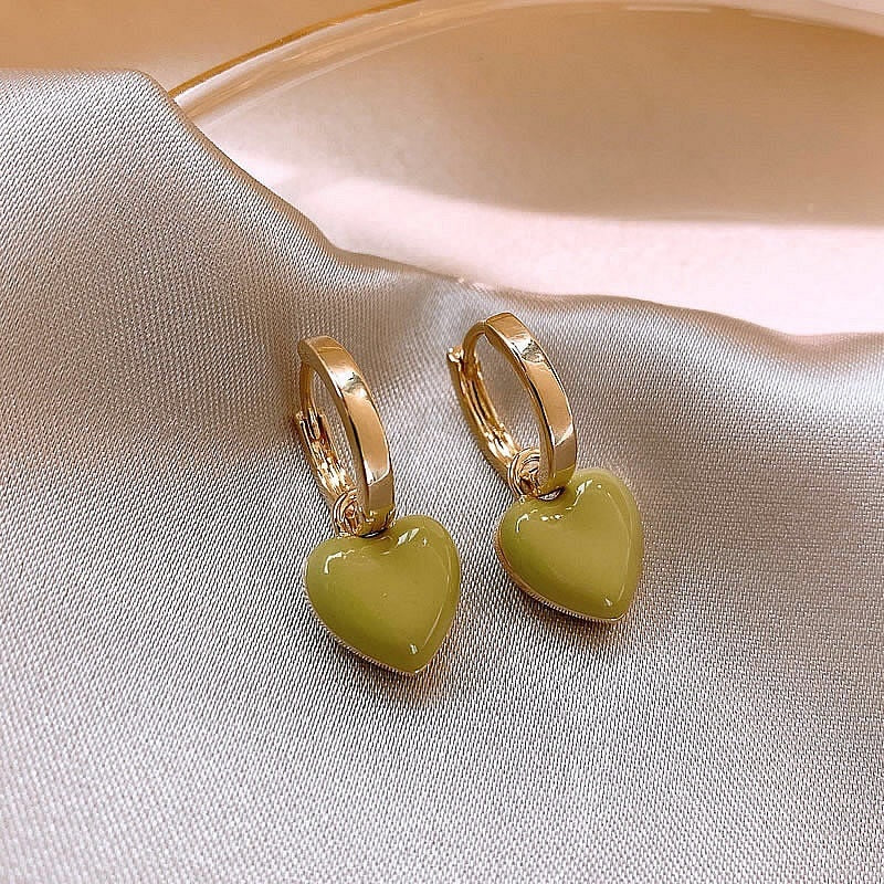 Simple Square Stone Earrings