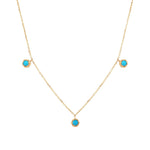 S925 Sterling Silver Turquoise Pendant Necklace